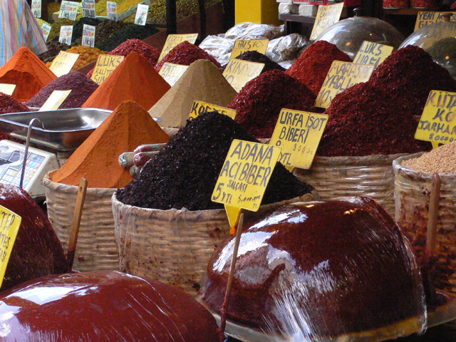 Spices, Egyptian Market, 	Istanbul