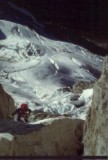 Climber, Forbidden Peak, North Cascades [click to enlarge or send as a postcard]